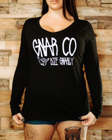 The Classic Gnar Co Long Sleeve Women's Tee - The Gnarly Company