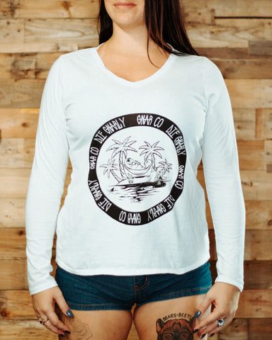 The Not So Lonely Island Long Sleeve Women's Tee - The Gnarly Company